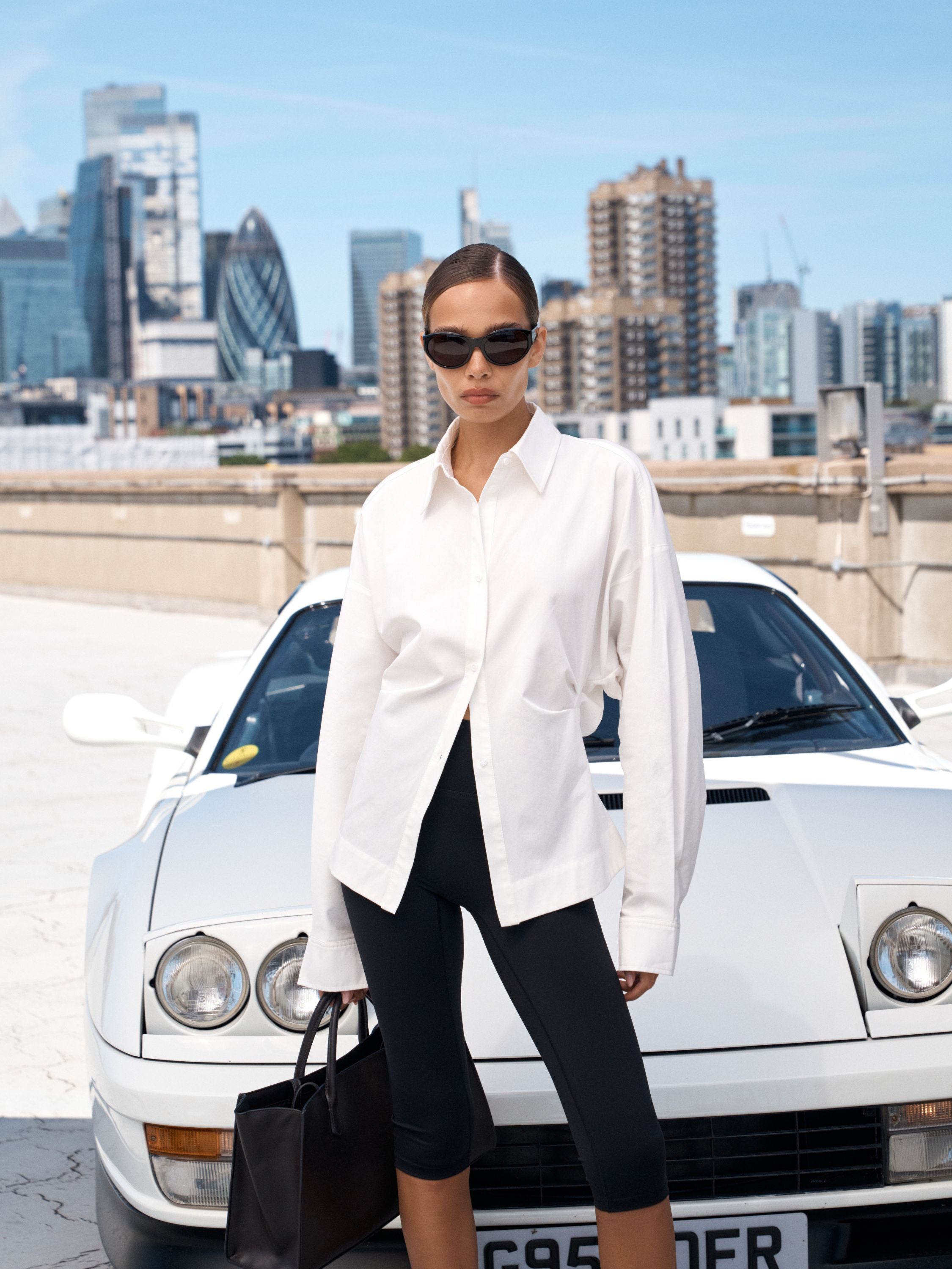 CONTOUR SEAM SHIRT - WHITE