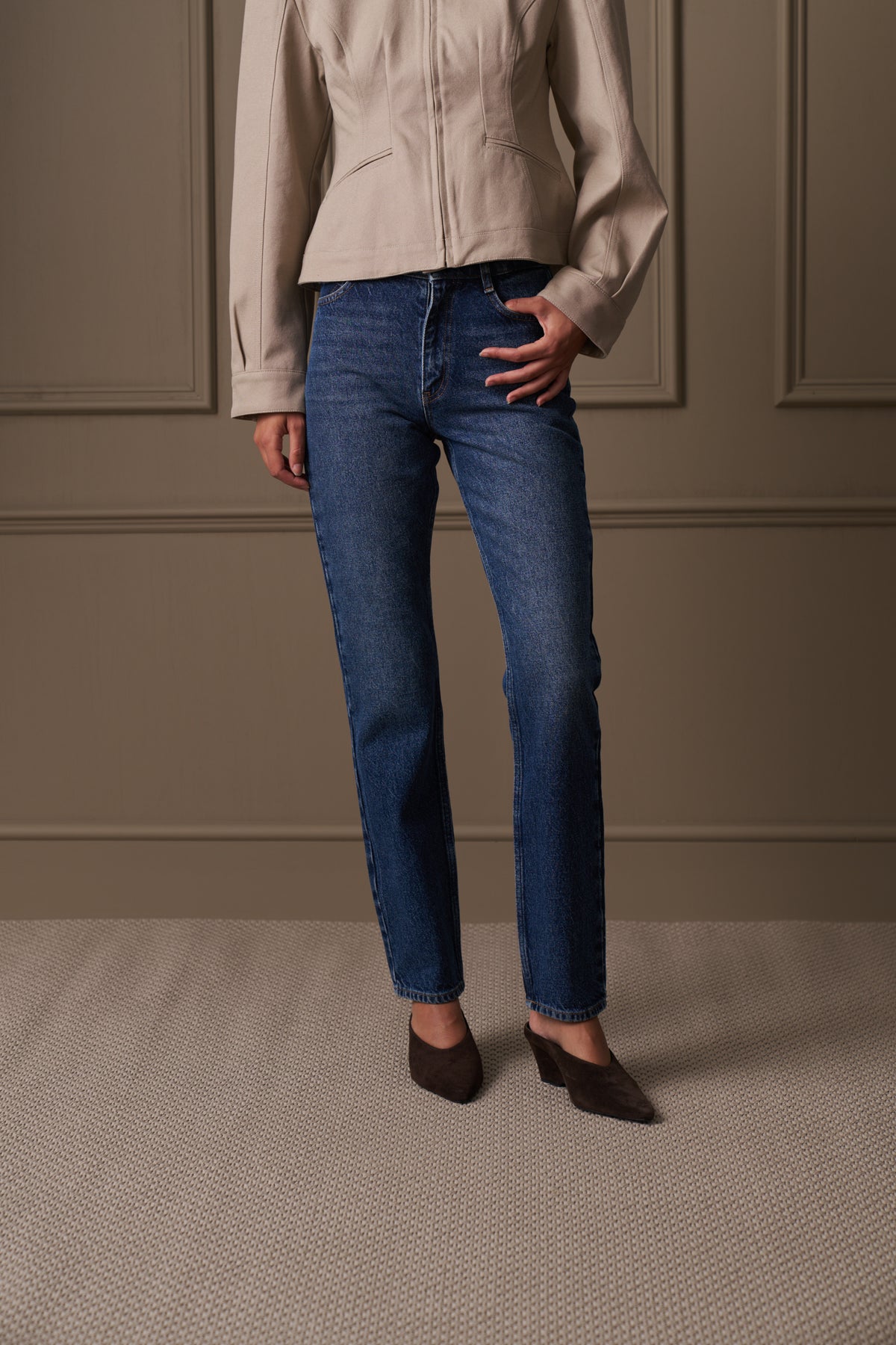 CIGARETTE JEANS - DARK WASH