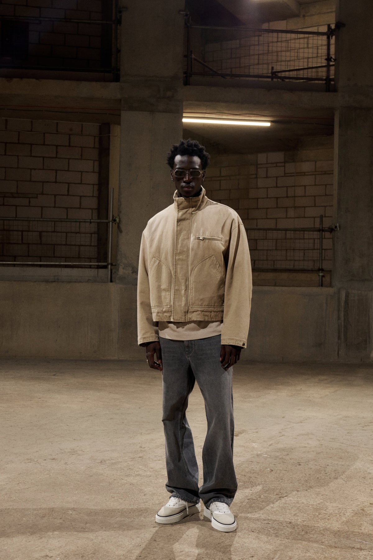 WORKWEAR CARPENTER JACKET - BEIGE
