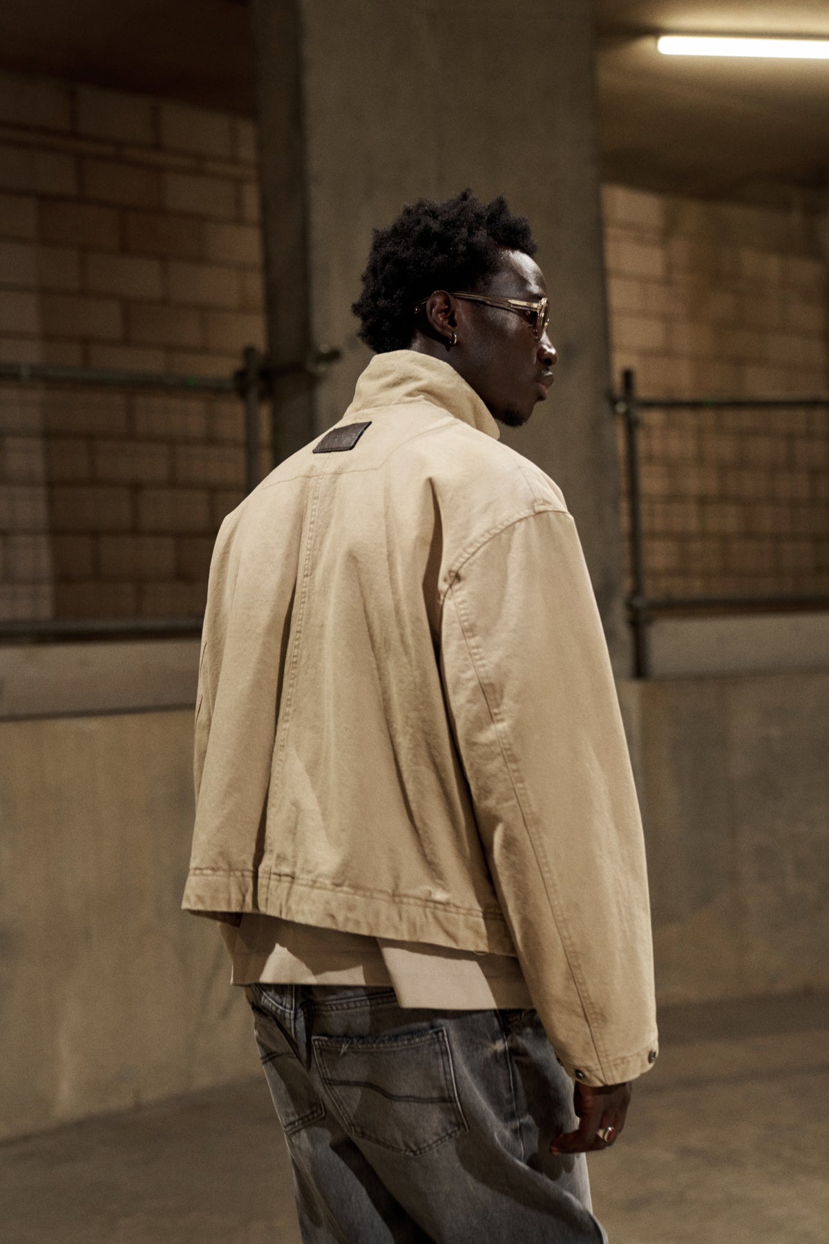WORKWEAR CARPENTER JACKET - BEIGE