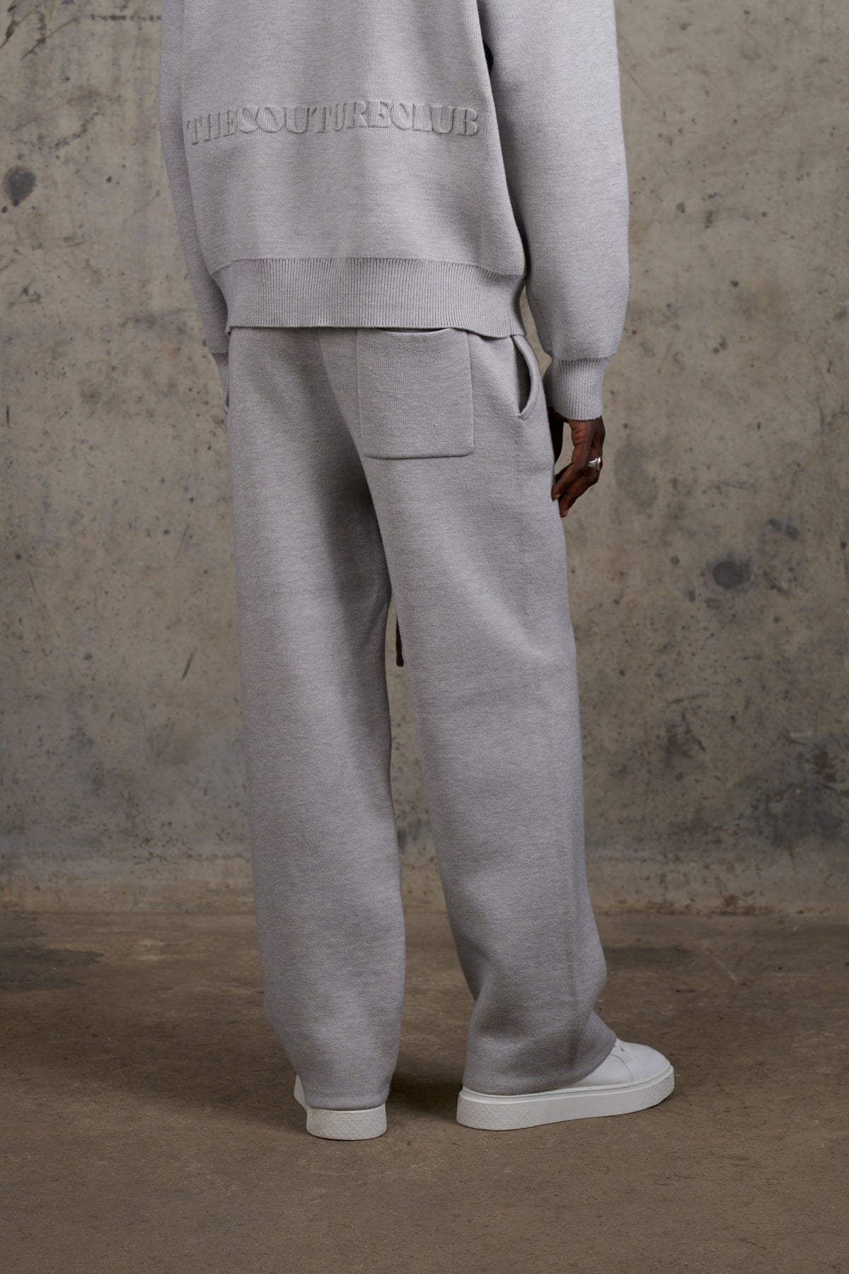 COMPACT KNIT COPYRIGHT JOGGERS - GREY