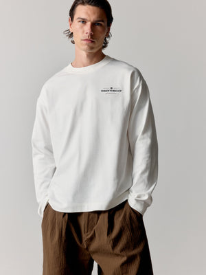 COPYRIGHT LONG SLEEVE T-SHIRT - OFF WHITE BROWN