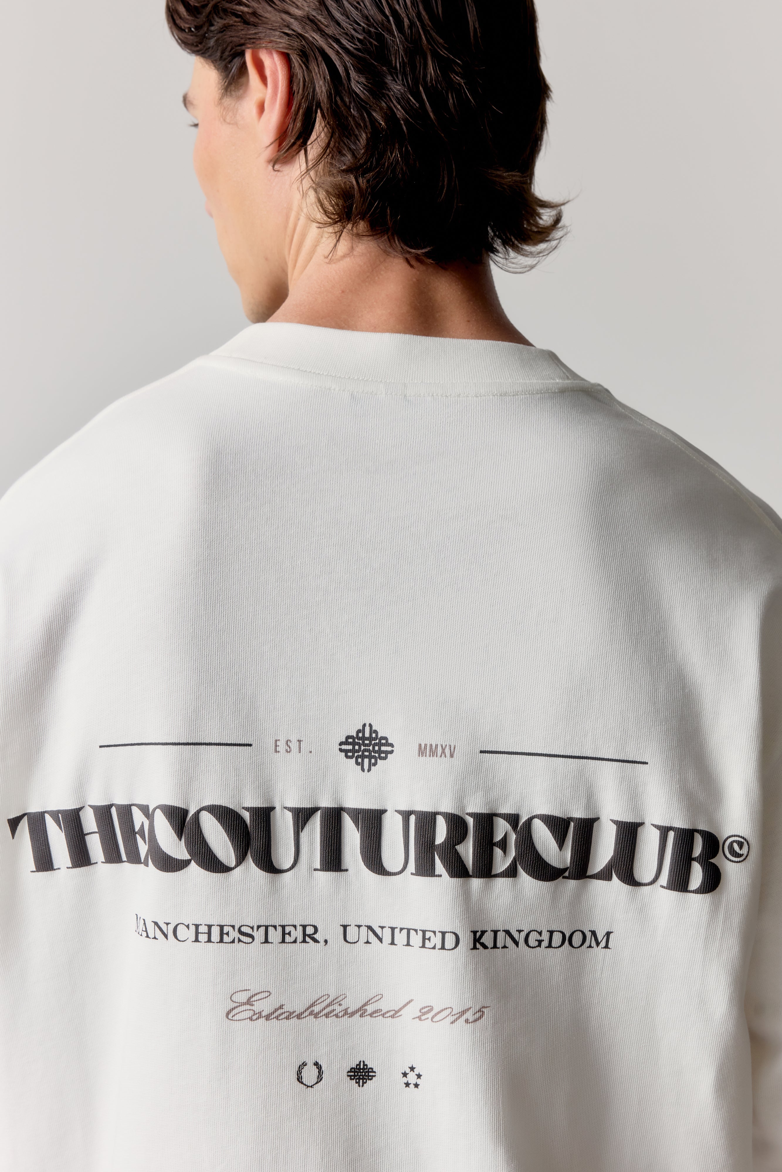 COPYRIGHT LONG SLEEVE T-SHIRT - OFF WHITE BROWN