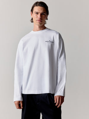 COPYRIGHT LONG SLEEVE T-SHIRT - BLACK WHITE