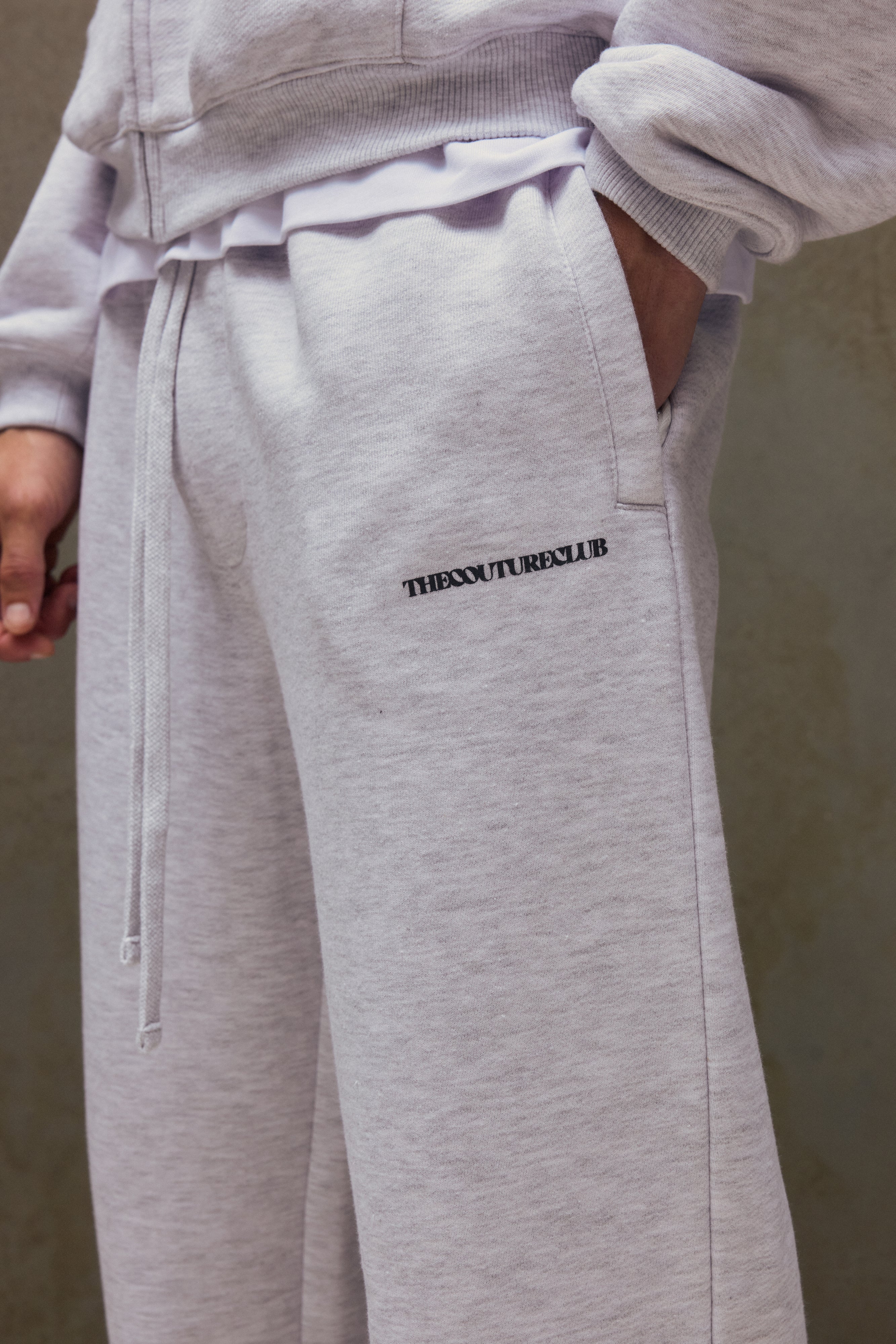 COPYRIGHT STRAIGHT LEG JOGGERS - GREY MARL