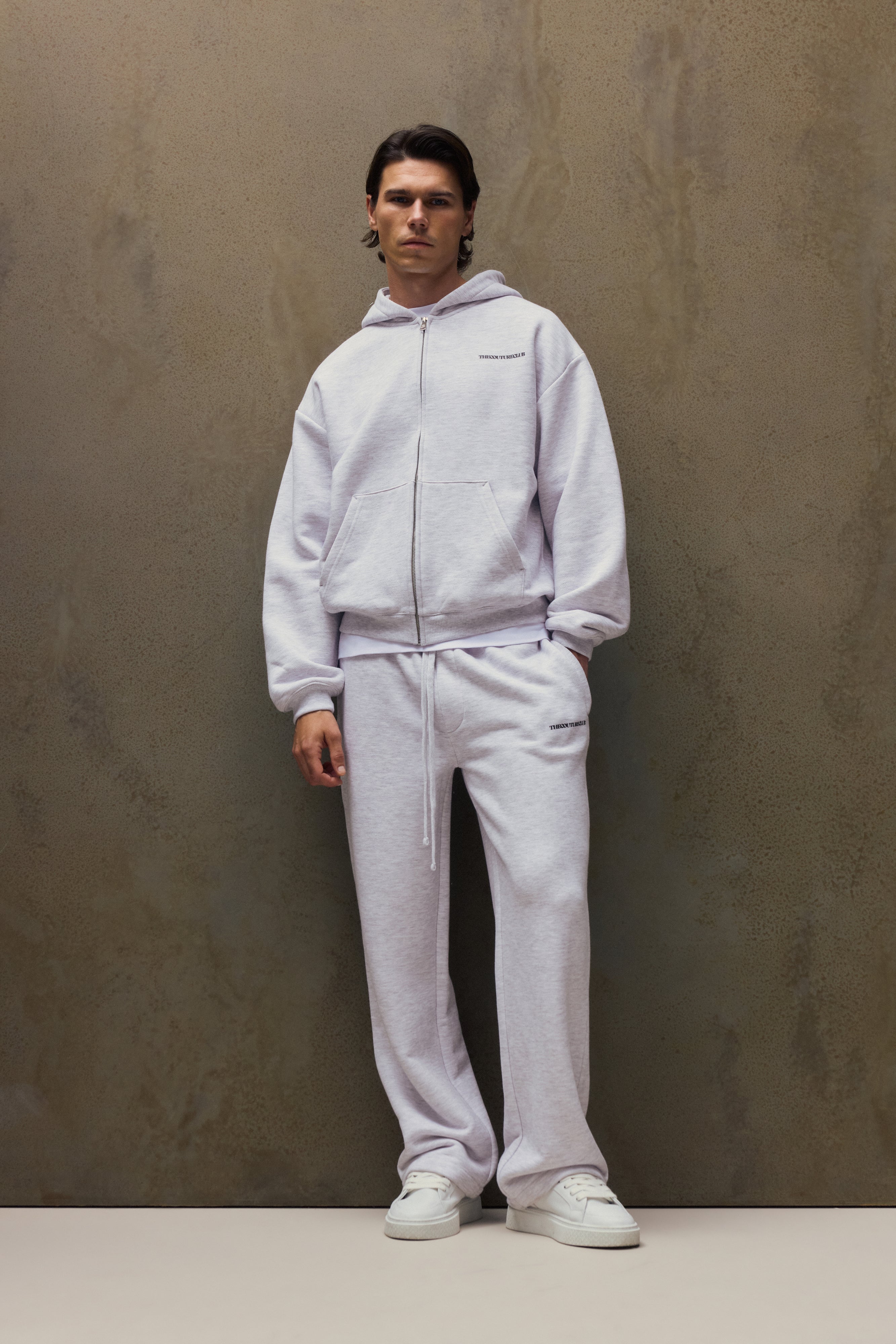 COPYRIGHT STRAIGHT LEG JOGGERS - GREY MARL