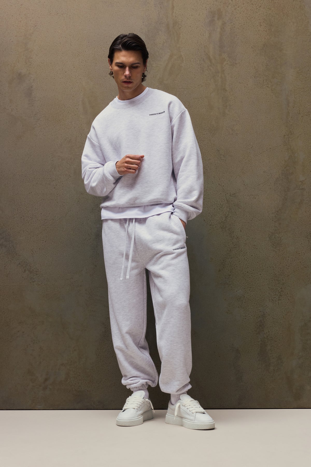 COPYRIGHT CUFFED JOGGERS - GREY MARL