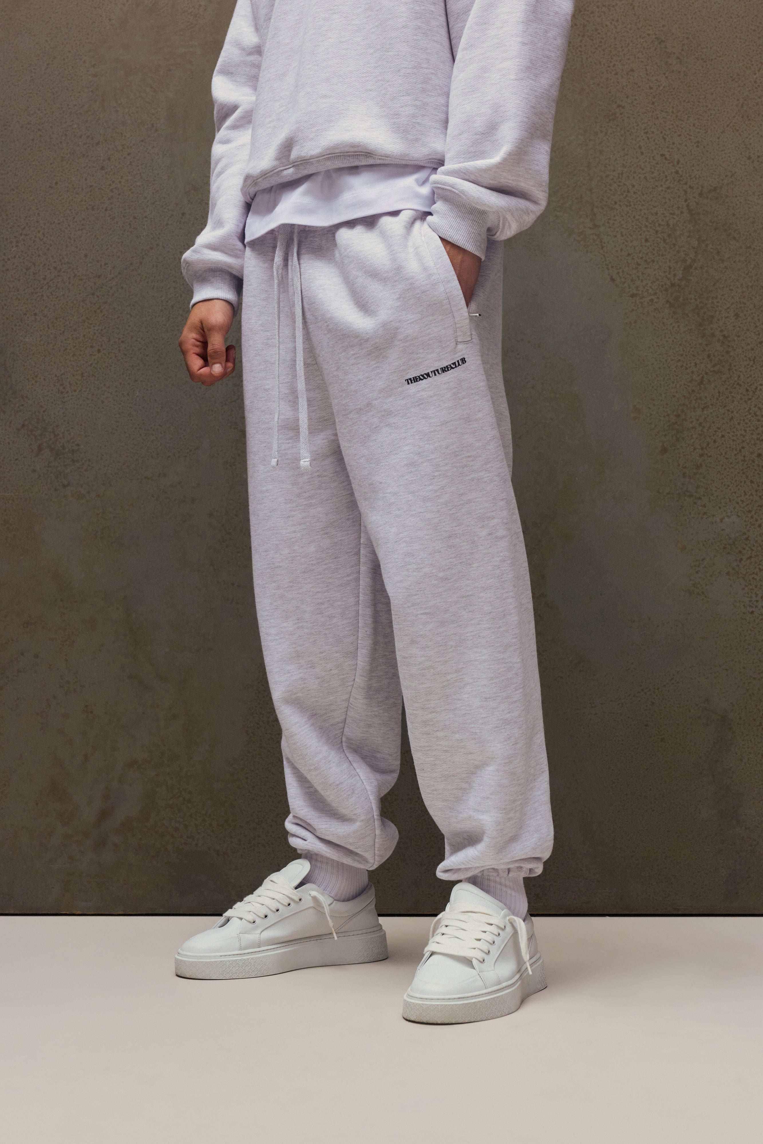 COPYRIGHT CUFFED JOGGERS - GREY MARL
