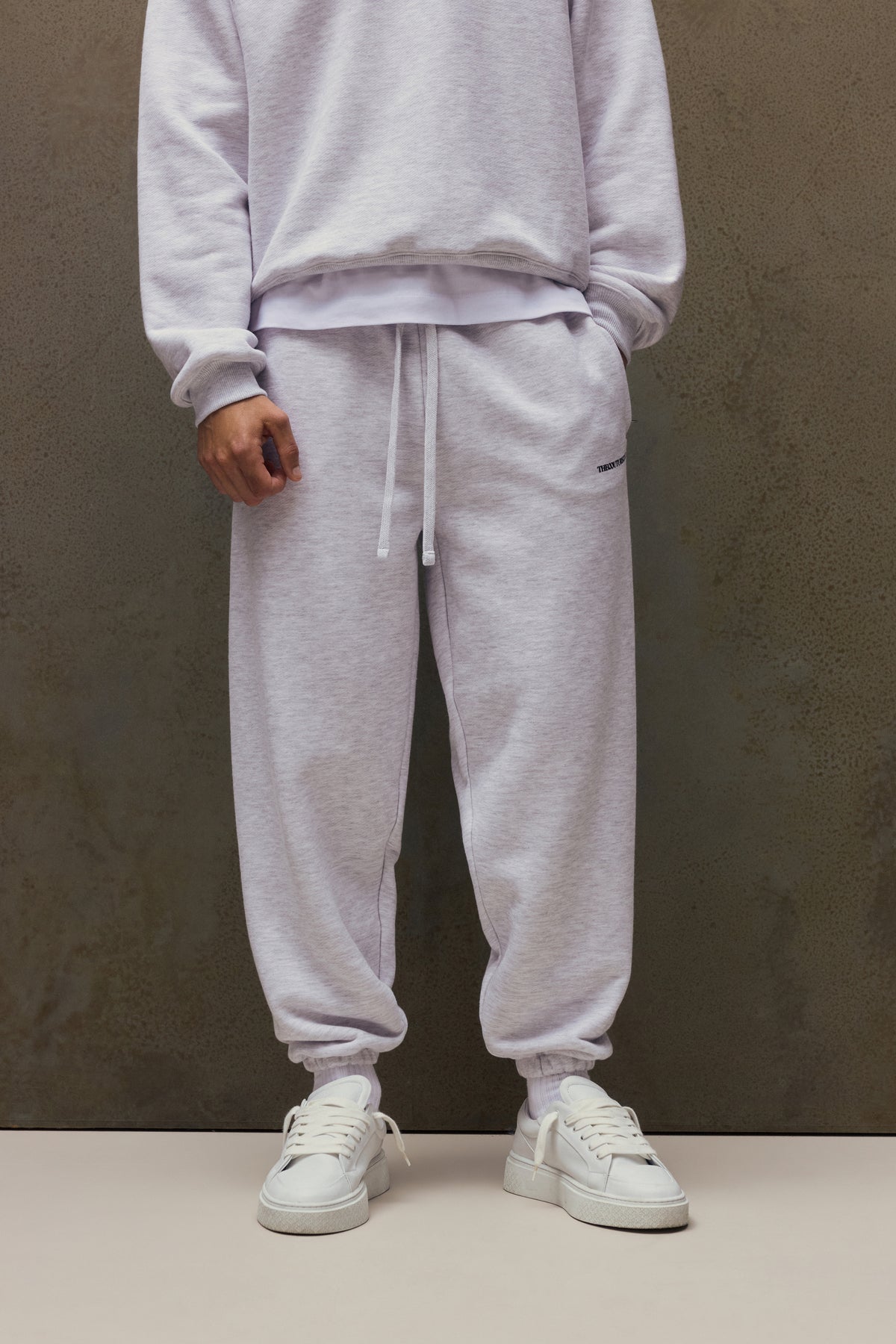 COPYRIGHT CUFFED JOGGERS - GREY MARL