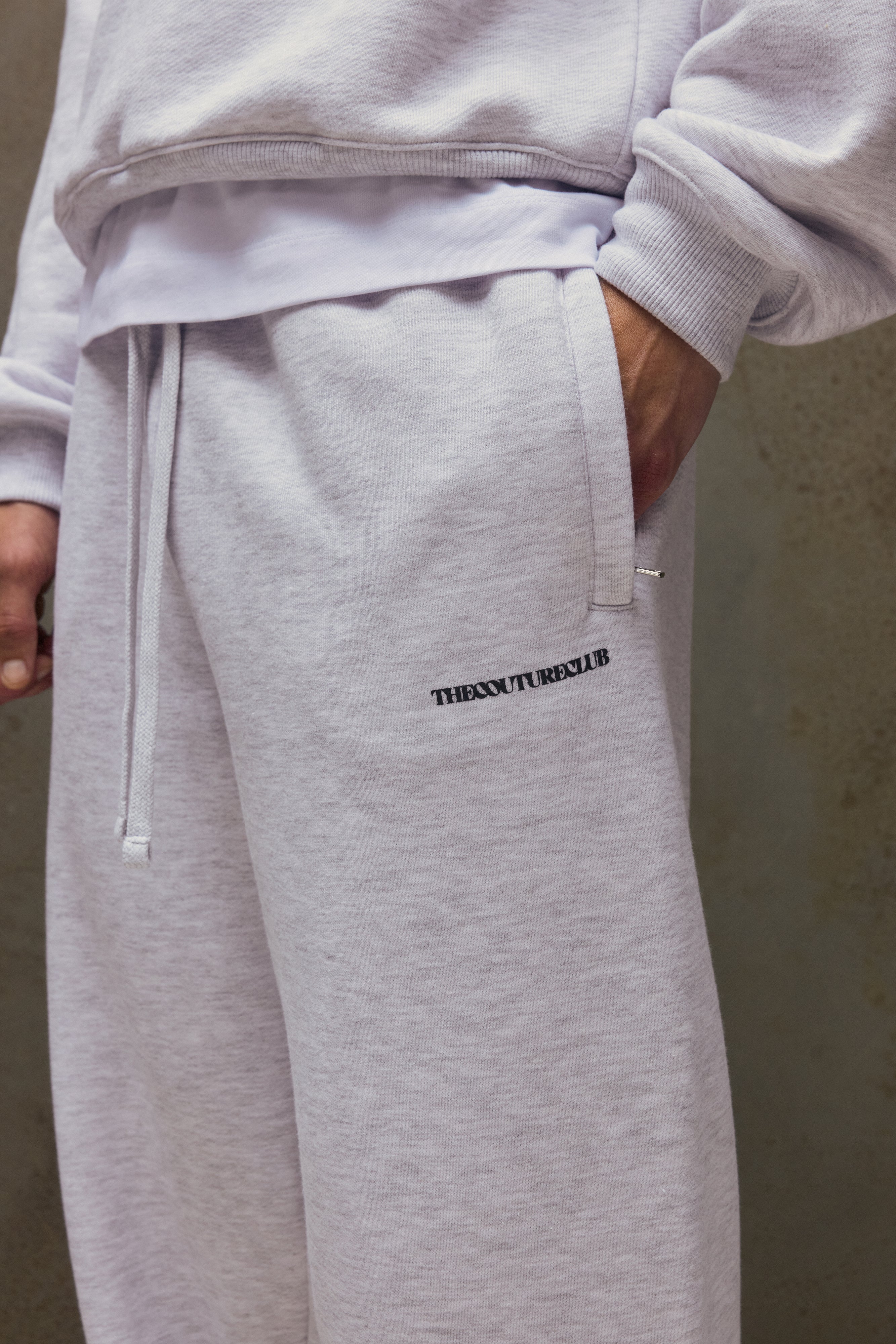 COPYRIGHT CUFFED JOGGERS - GREY MARL