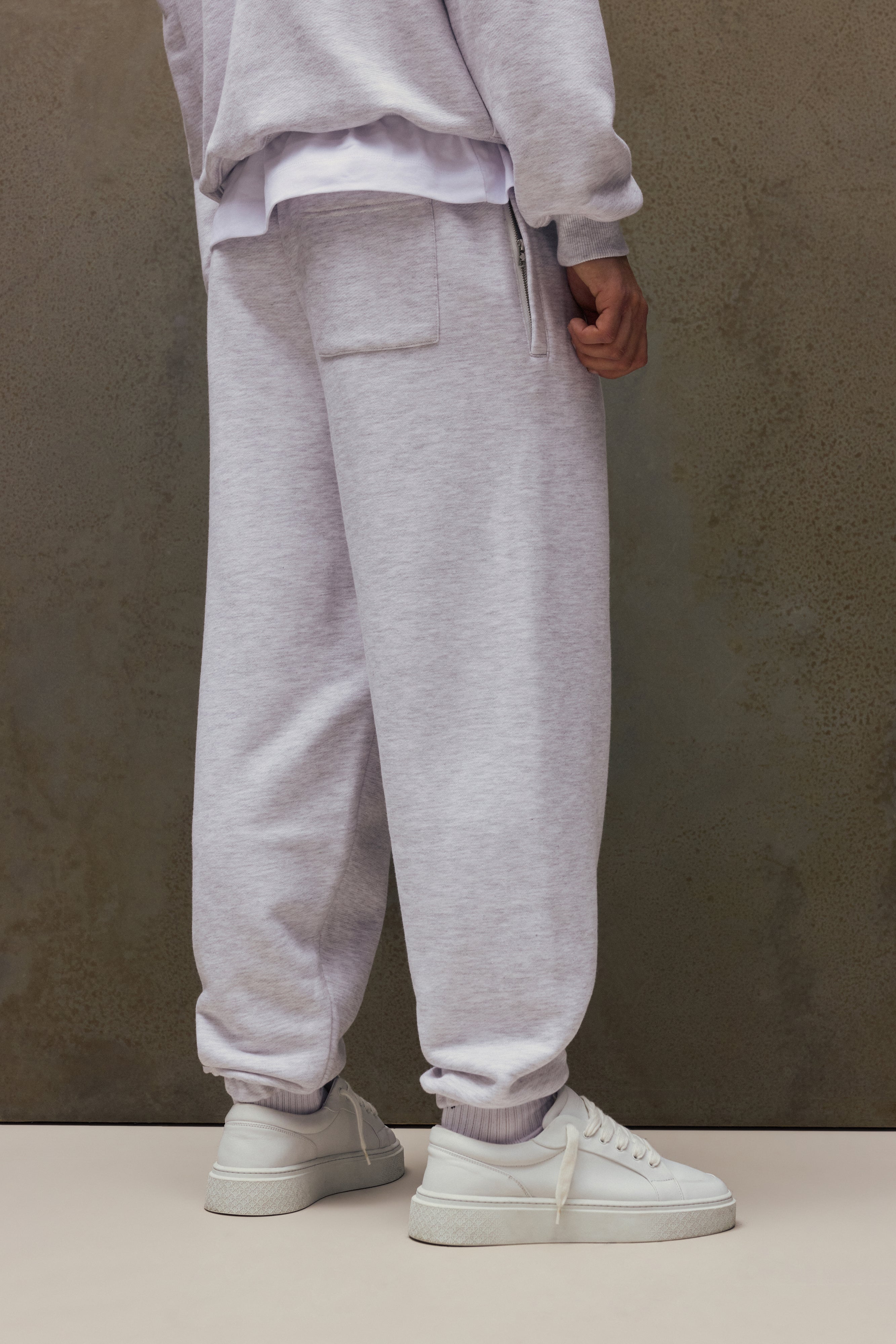 COPYRIGHT CUFFED JOGGERS - GREY MARL