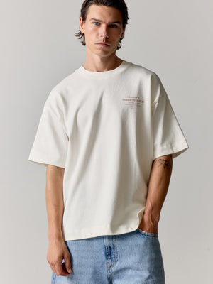BEACH CLUB GRAPHIC T-SHIRT - OFF WHITE PINK