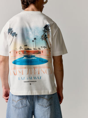 ART DECO PALM SPRINGS T-SHIRT - OFF WHITE