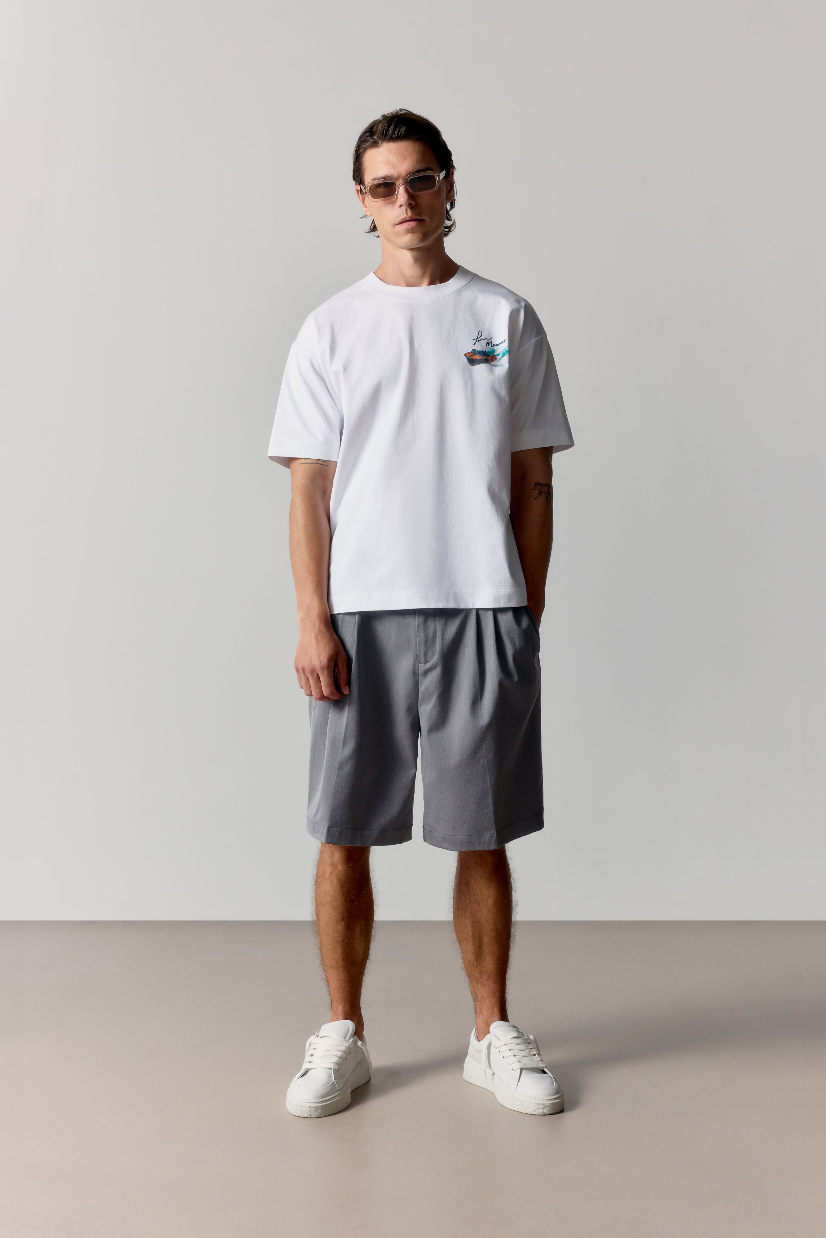 MONACO WITH LOVE GRAPHIC T-SHIRT - WHITE
