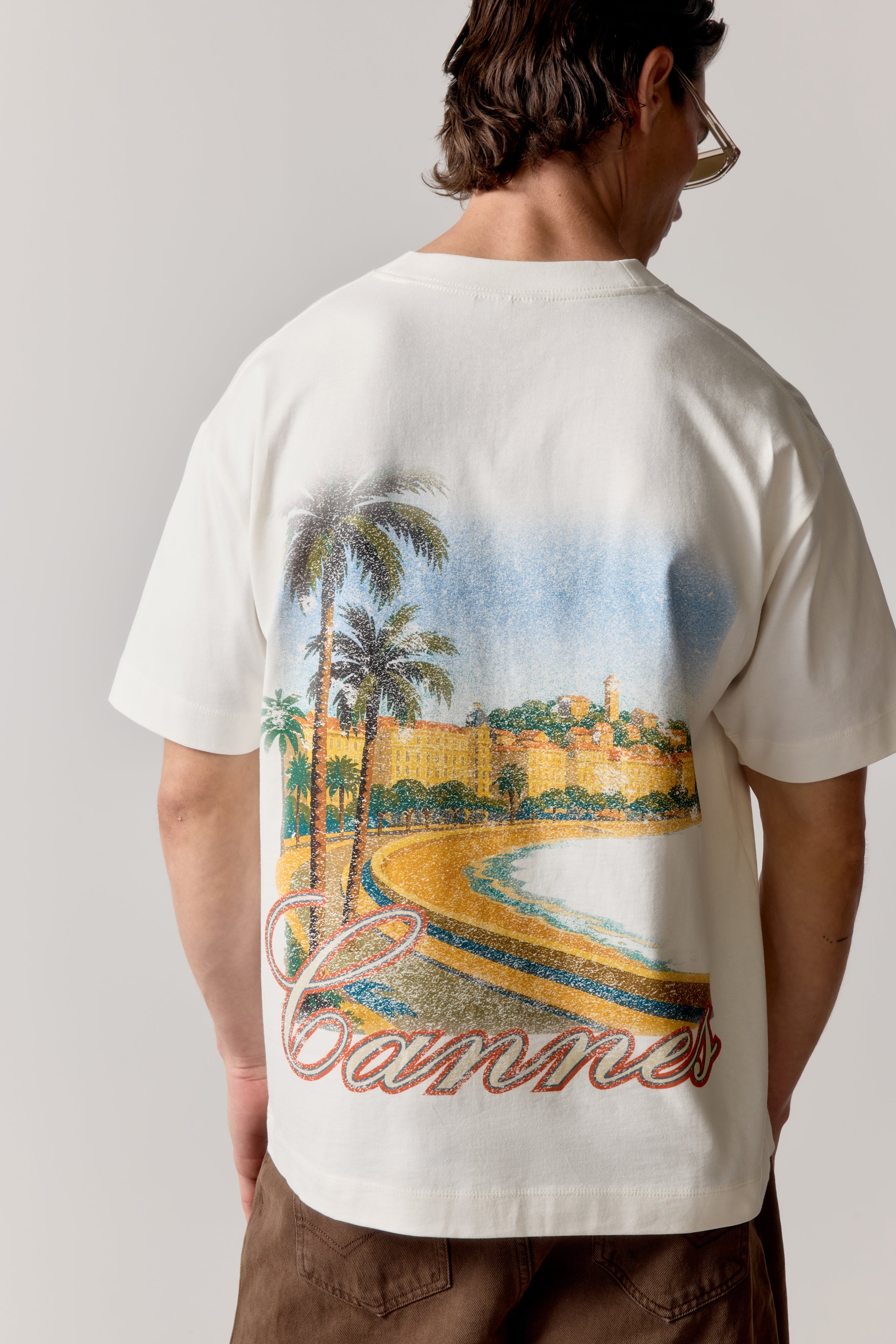 VINTAGE CANNES GRAPHIC T-SHIRT - OFF WHITE