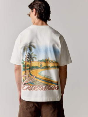 VINTAGE CANNES GRAPHIC T-SHIRT - OFF WHITE