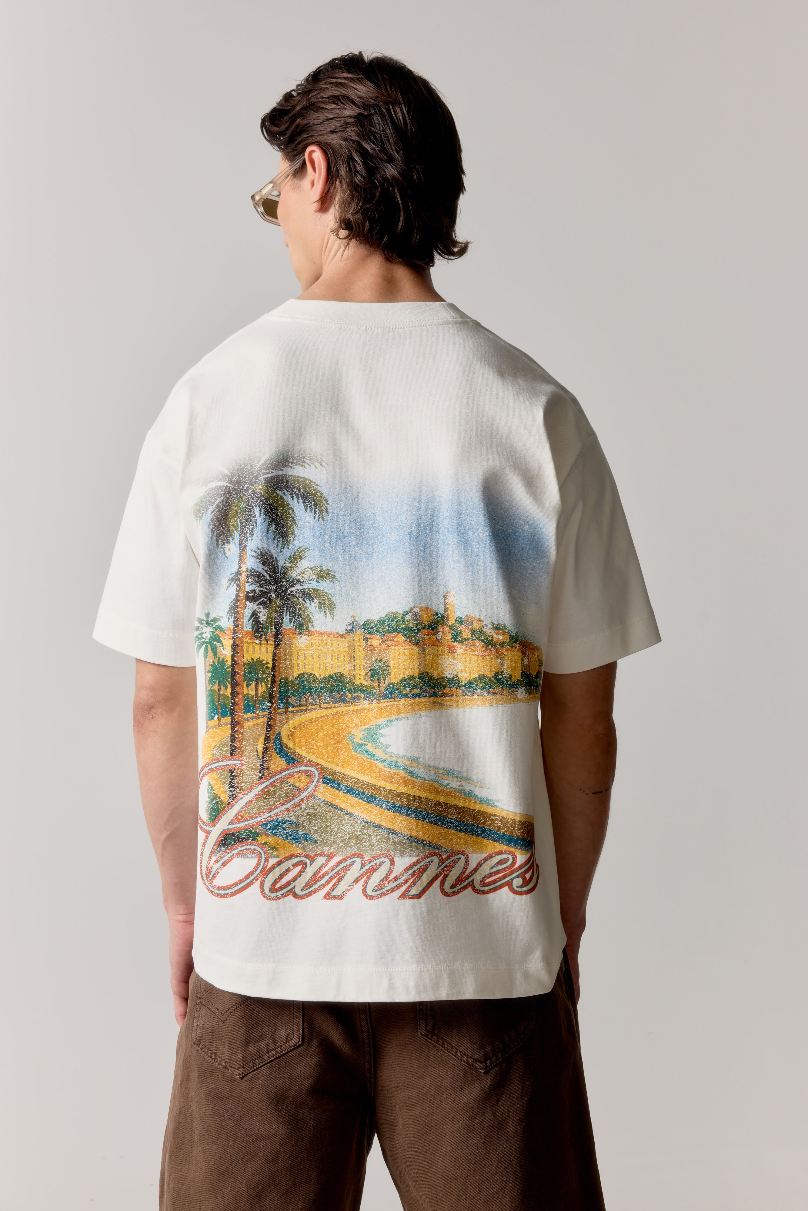 VINTAGE CANNES GRAPHIC T-SHIRT - OFF WHITE