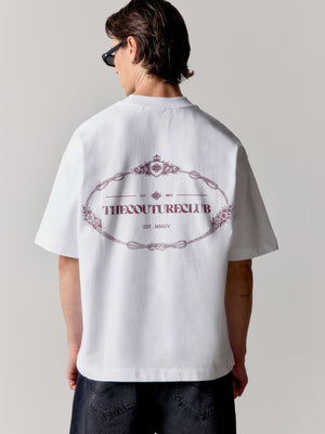 COPYRIGHT CREST GRAPHIC T-SHIRT - BURGUNDY