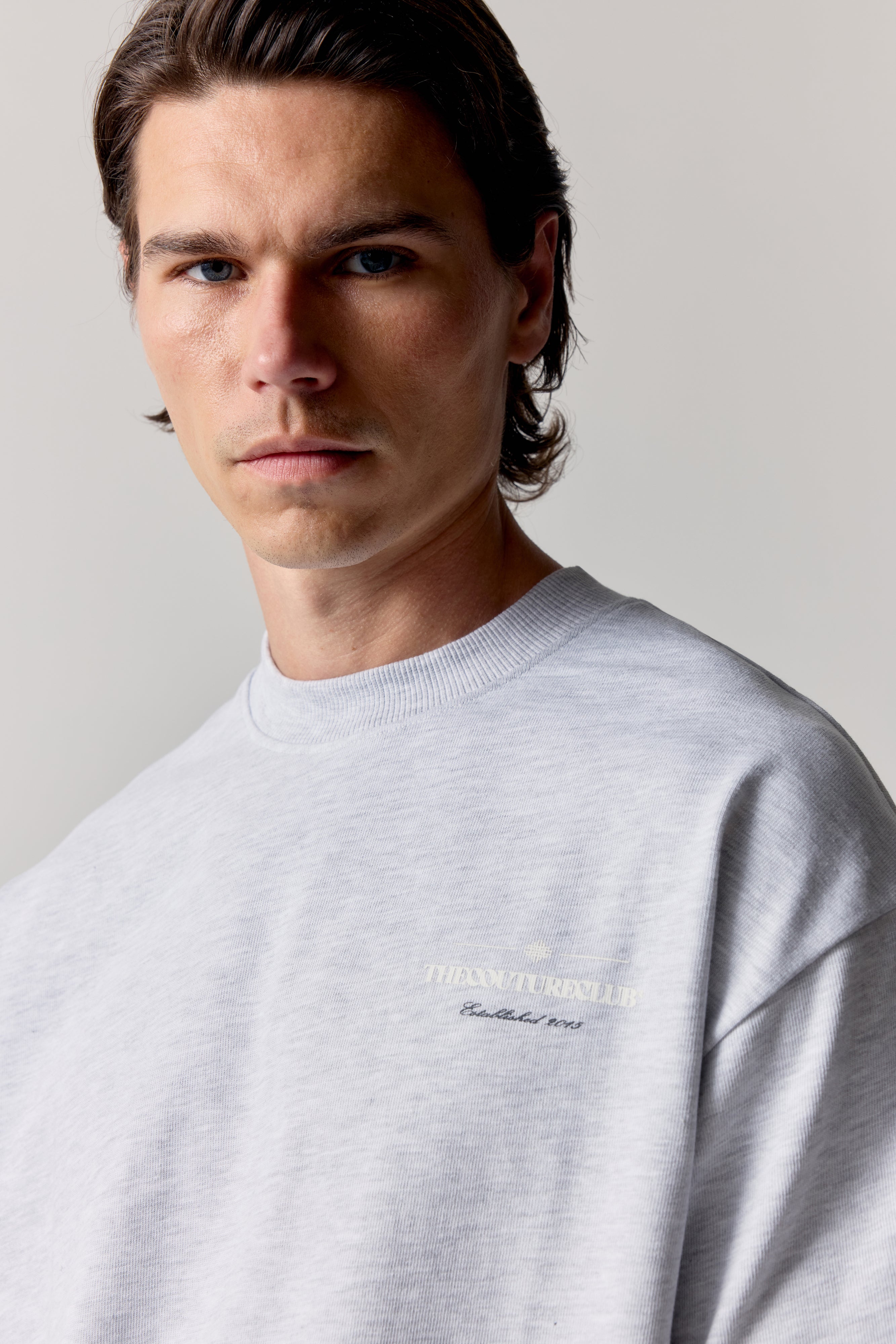 COPYRIGHT MULTI GRAPHIC T-SHIRT - GREY WHITE