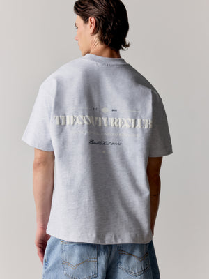COPYRIGHT MULTI GRAPHIC T-SHIRT - GREY WHITE