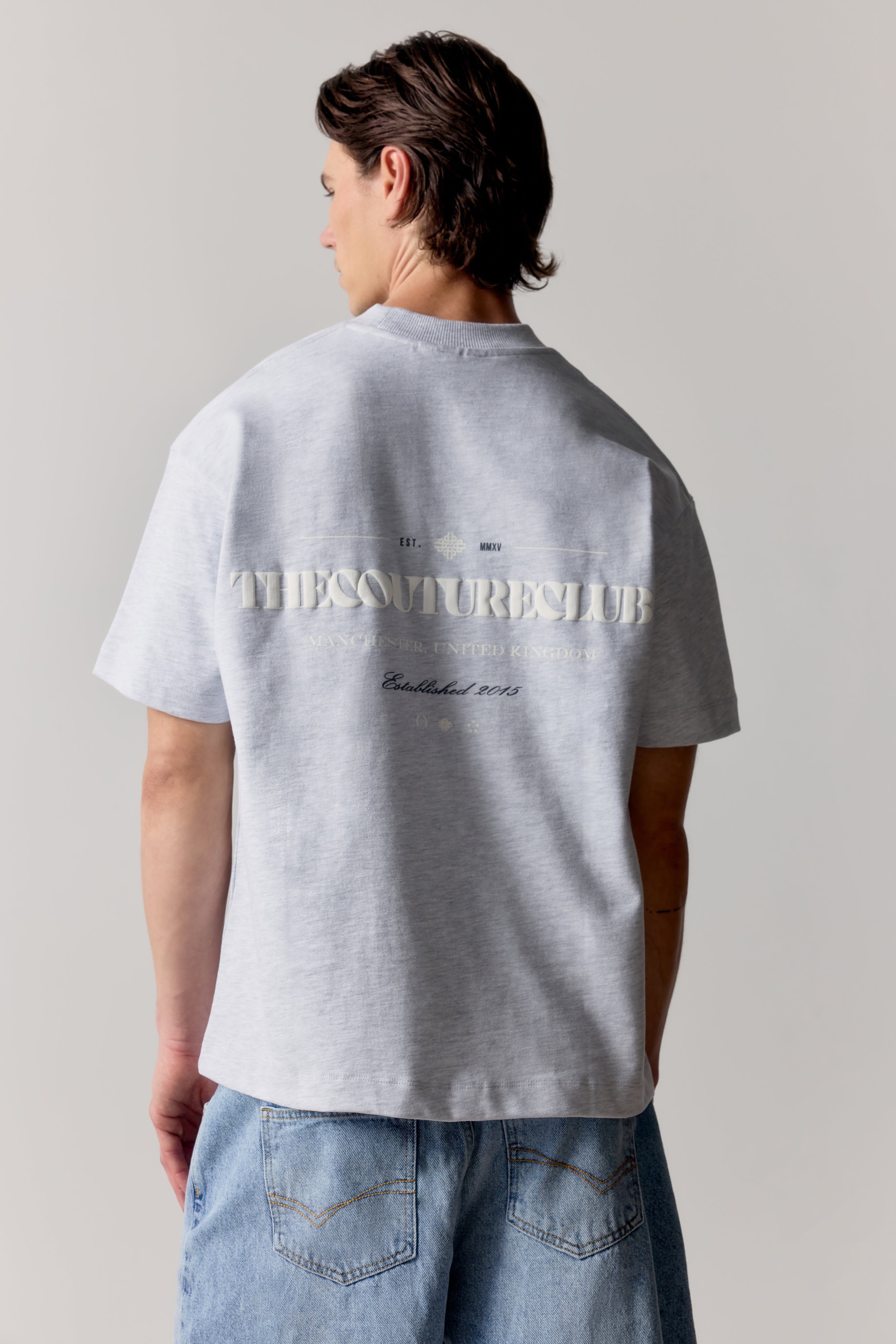 COPYRIGHT MULTI GRAPHIC T-SHIRT - GREY WHITE