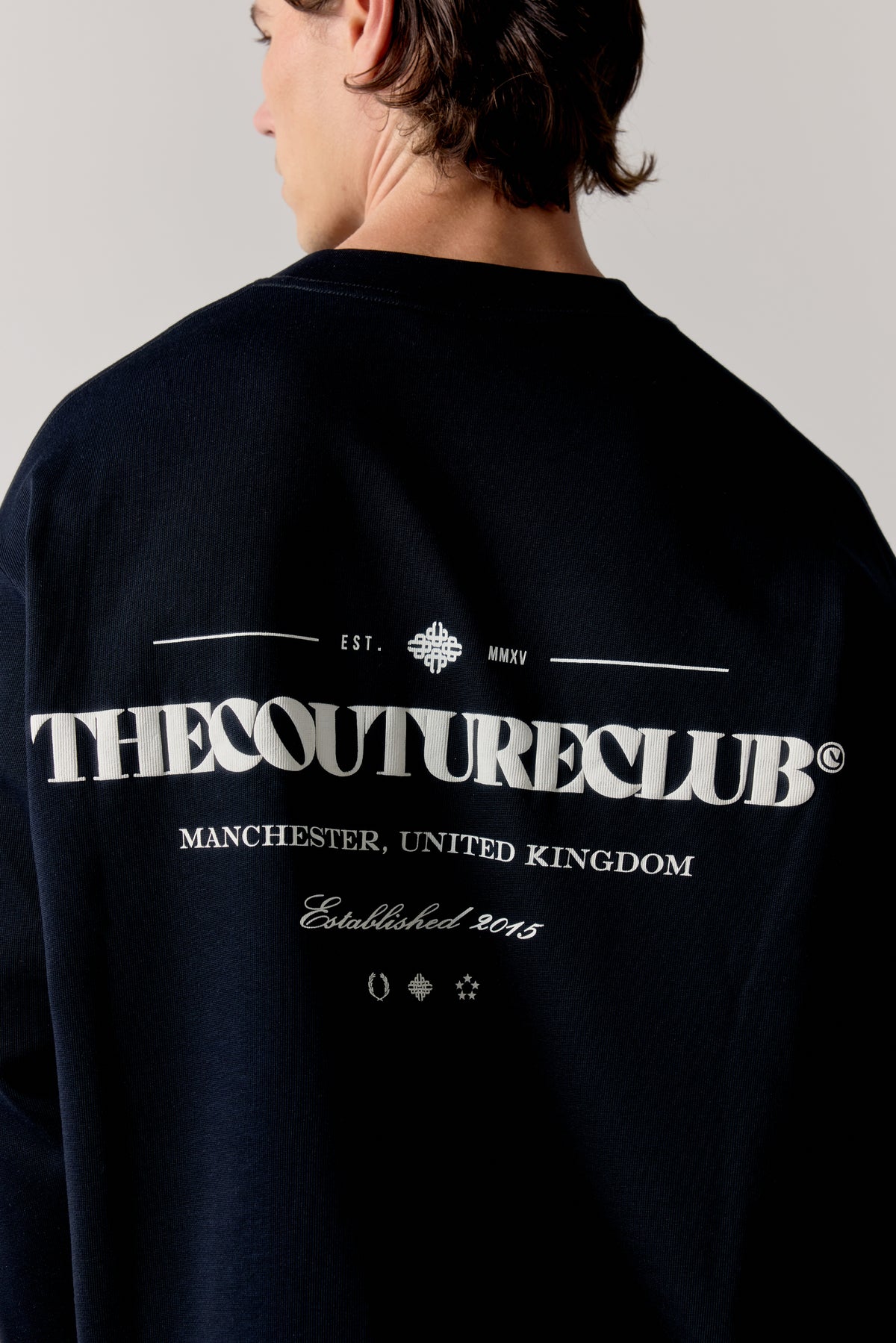 COPYRIGHT LONG SLEEVE T-SHIRT - BLACK WHITE