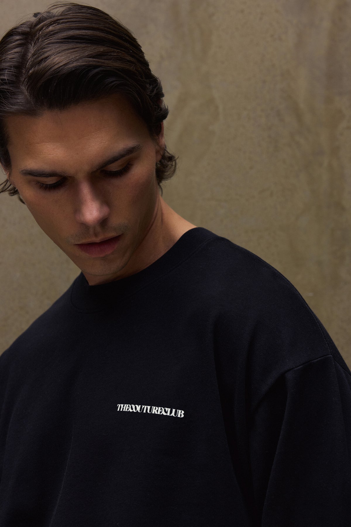 COPYRIGHT PRINT LONG SLEEVE T-SHIRT - BLACK