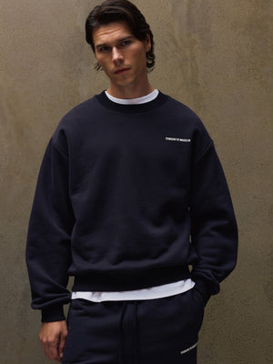 COPYRIGHT RELAXED CREW - BLACK