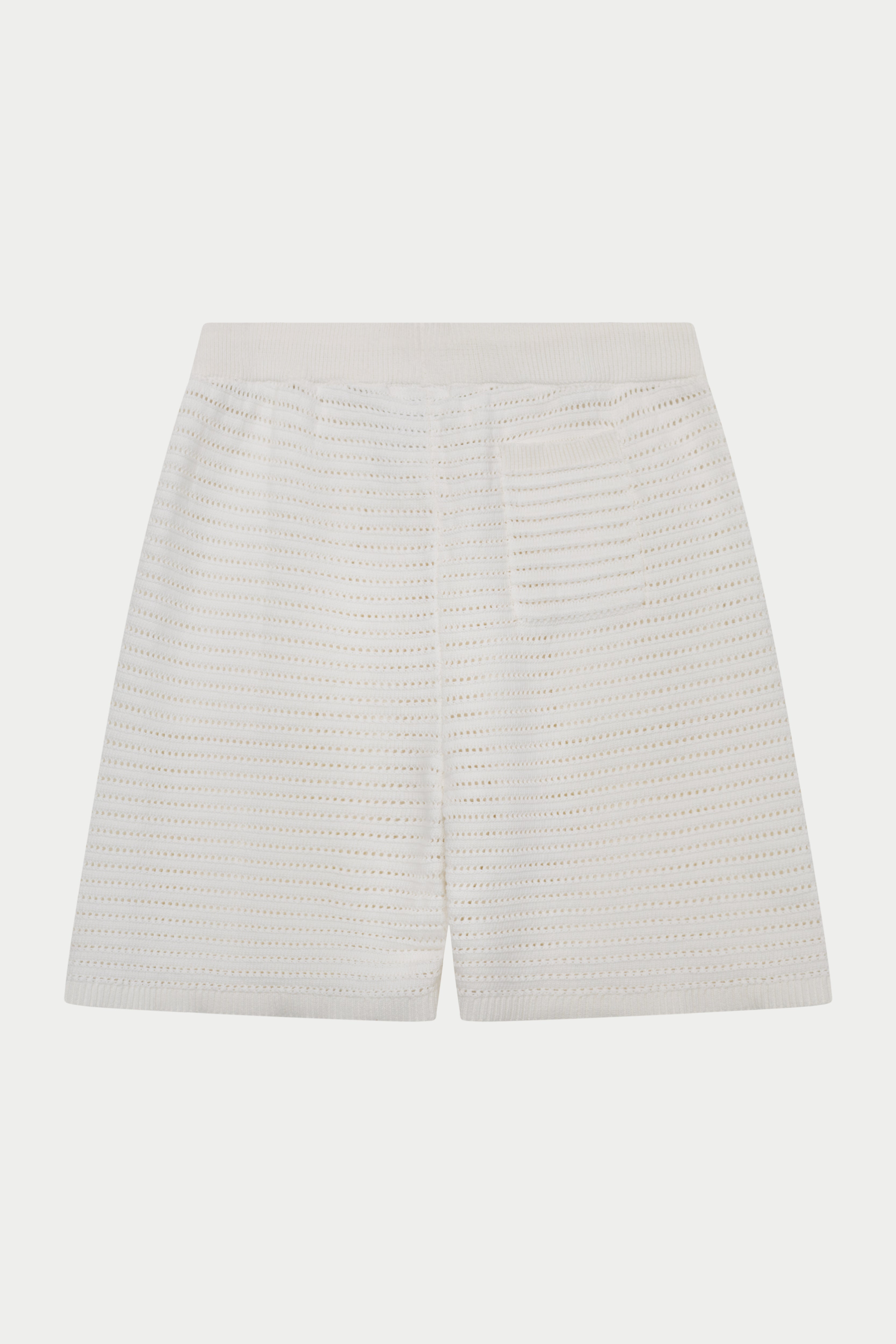 KNITTED SHORTS - WHITE
