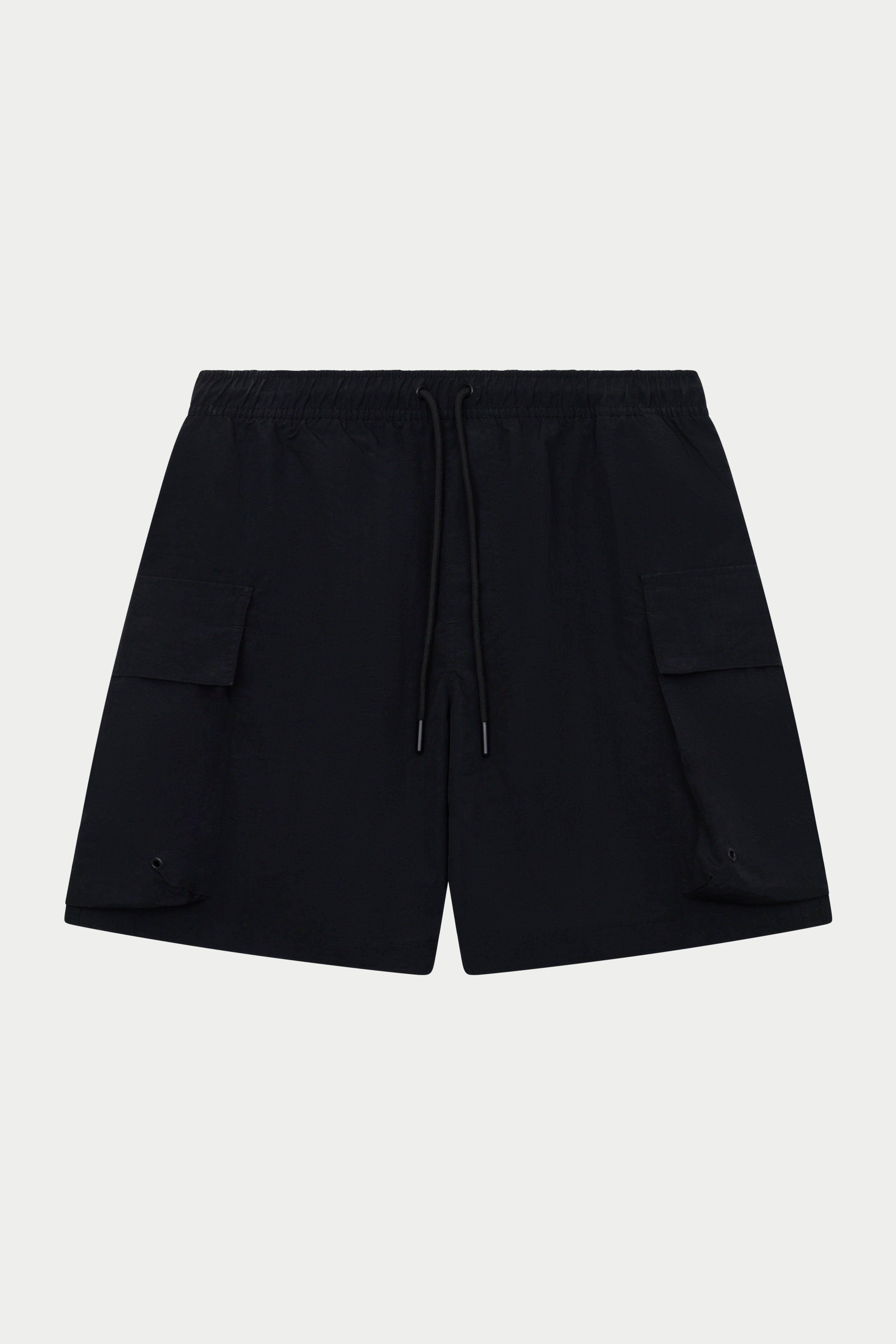 CARGO POCKET SWIM SHORTS - BLACK