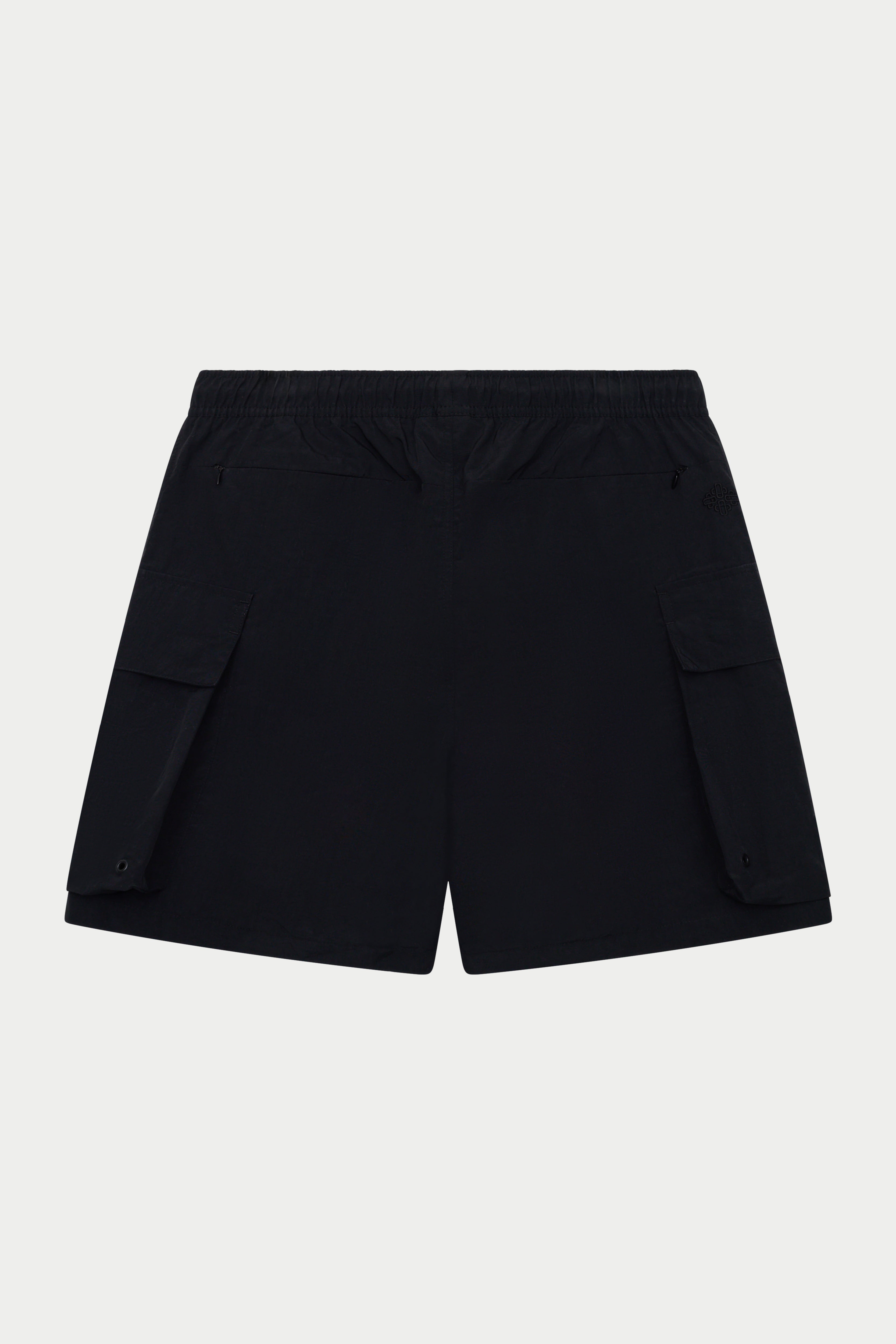 CARGO POCKET SWIM SHORTS - BLACK