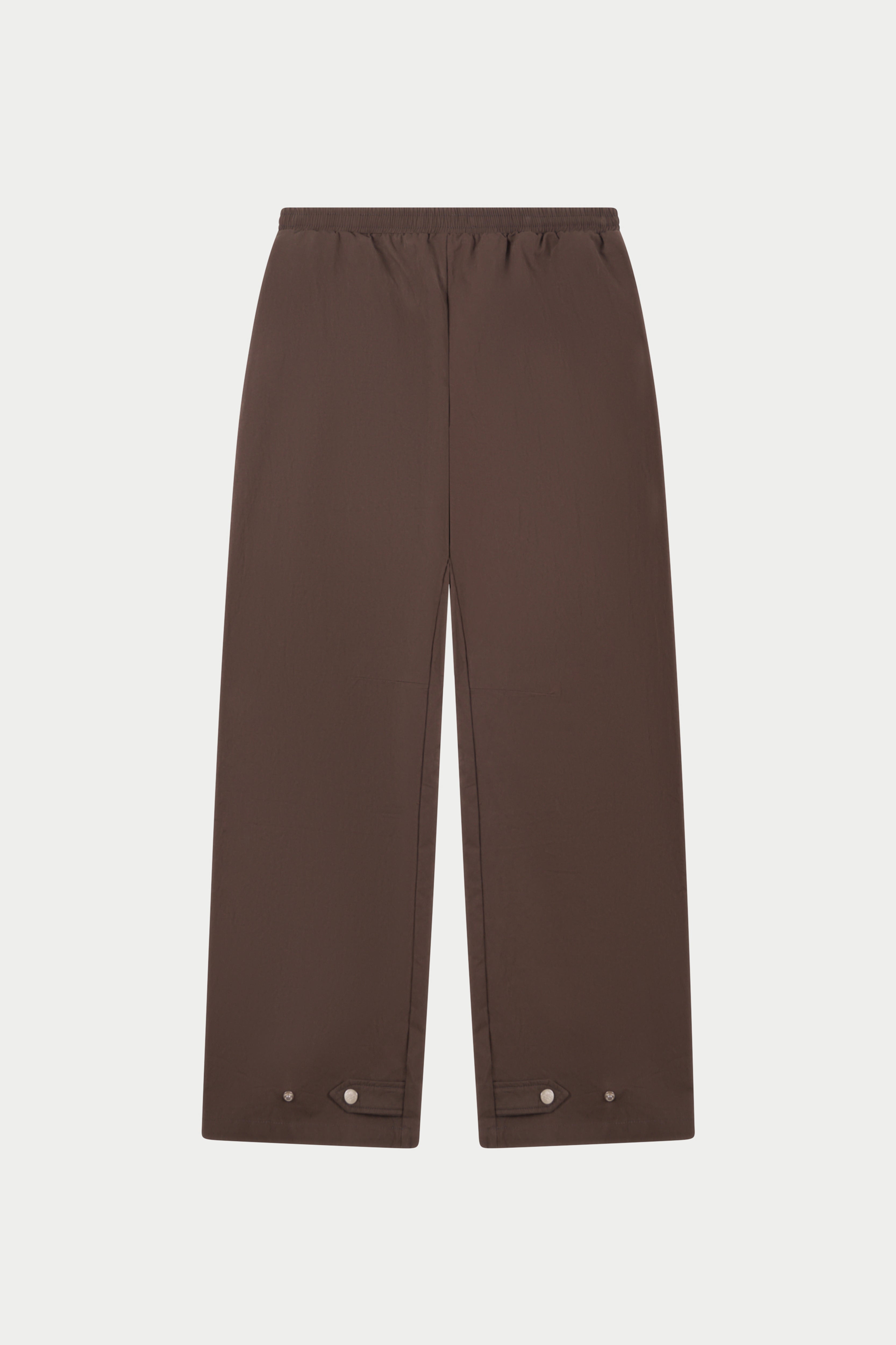 BARREL LEG SHELL TROUSERS - BROWN