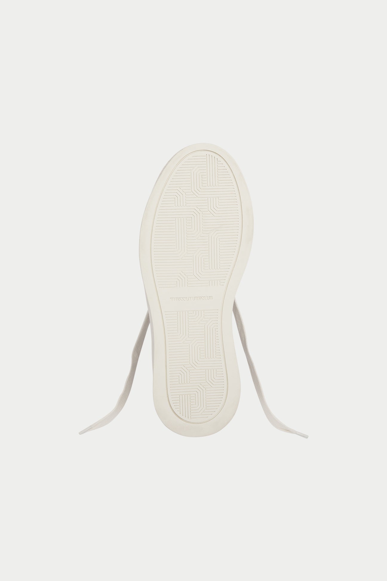 White sneaker sole on a white background