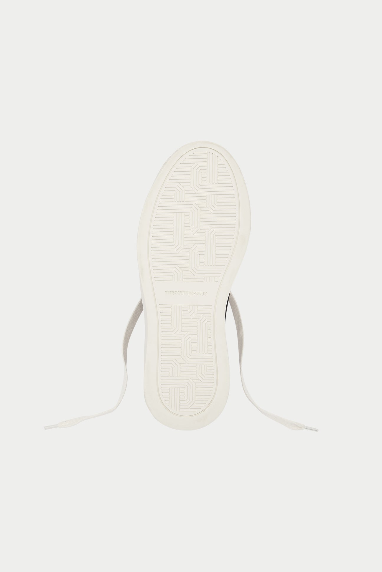 White sneaker sole on a white background