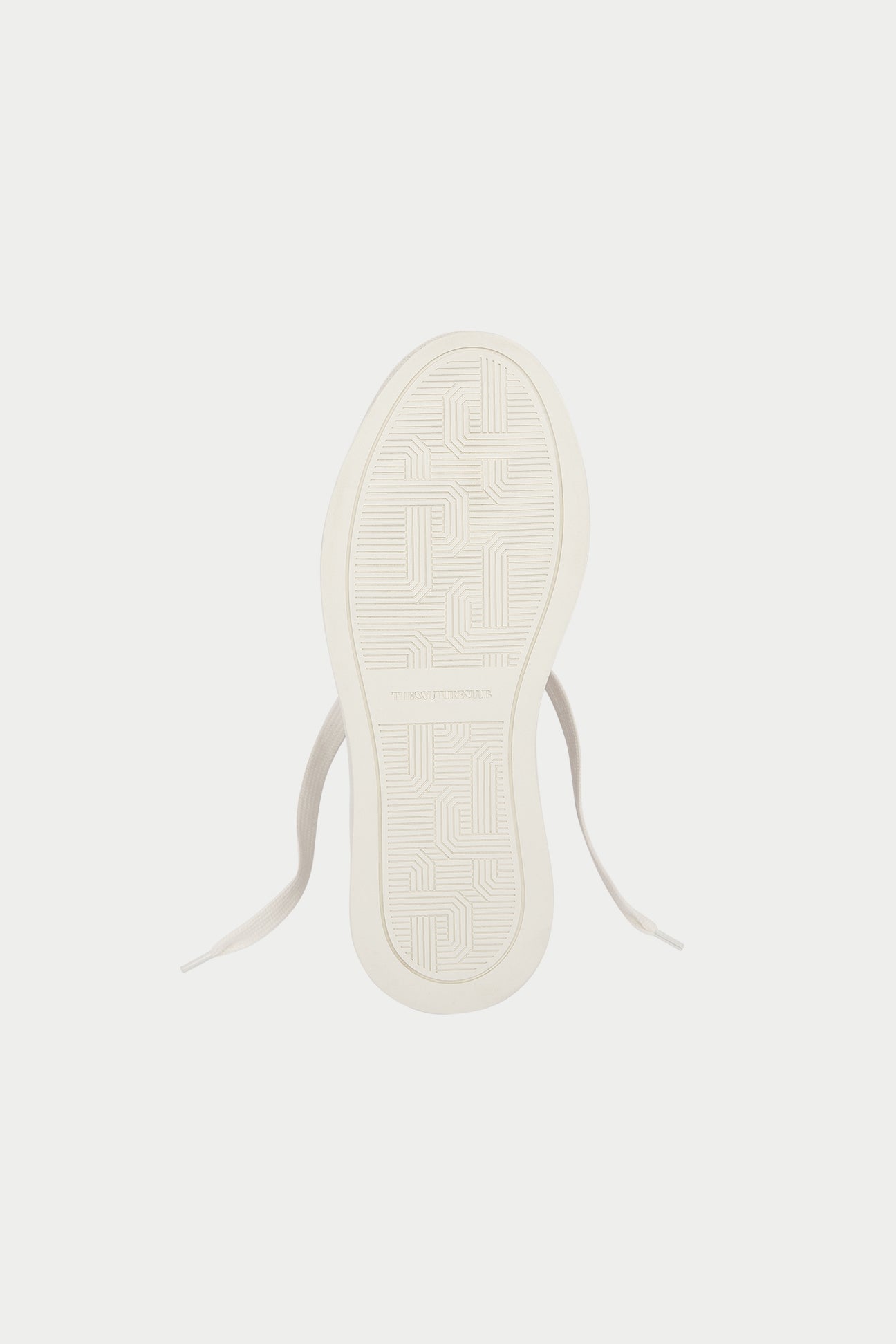 White sneaker sole on a white background