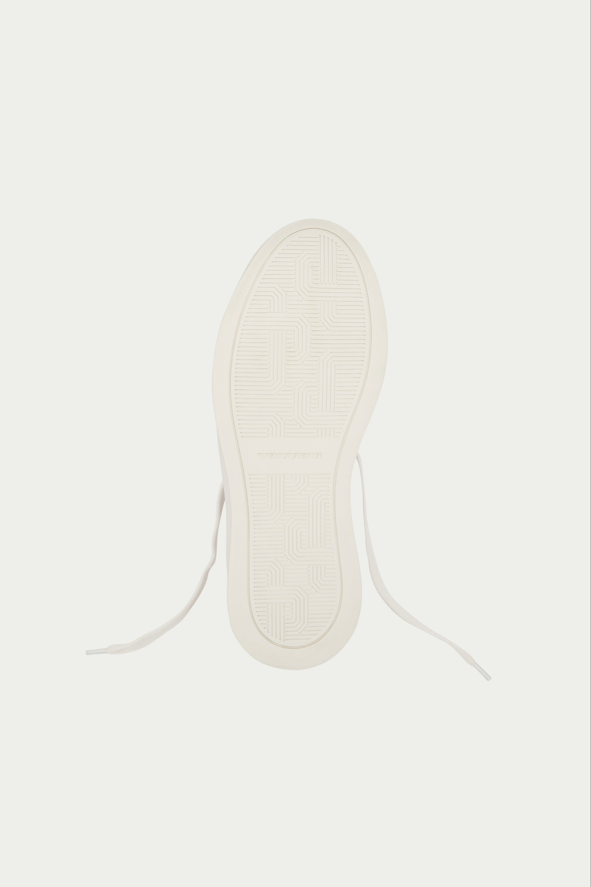 White shoe sole on a white background