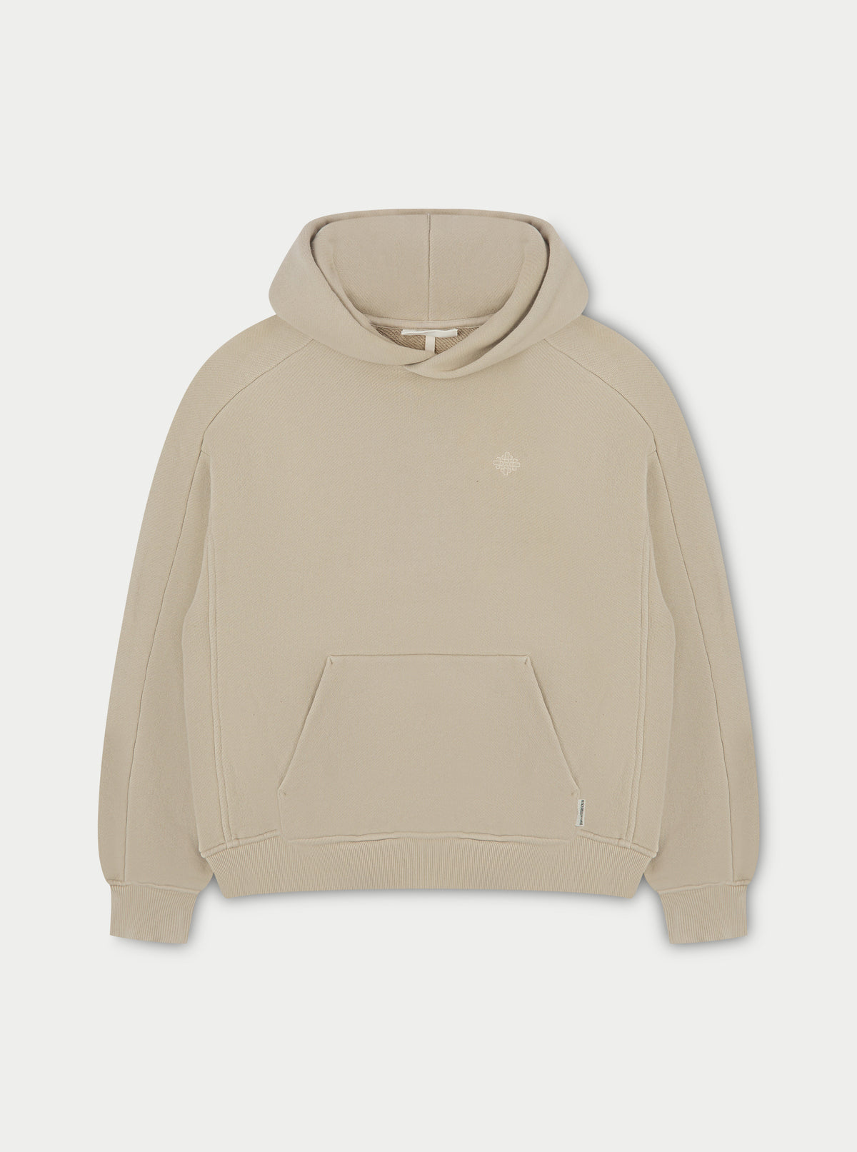 Laundered Classics Seam Detail Hoodie - Beige