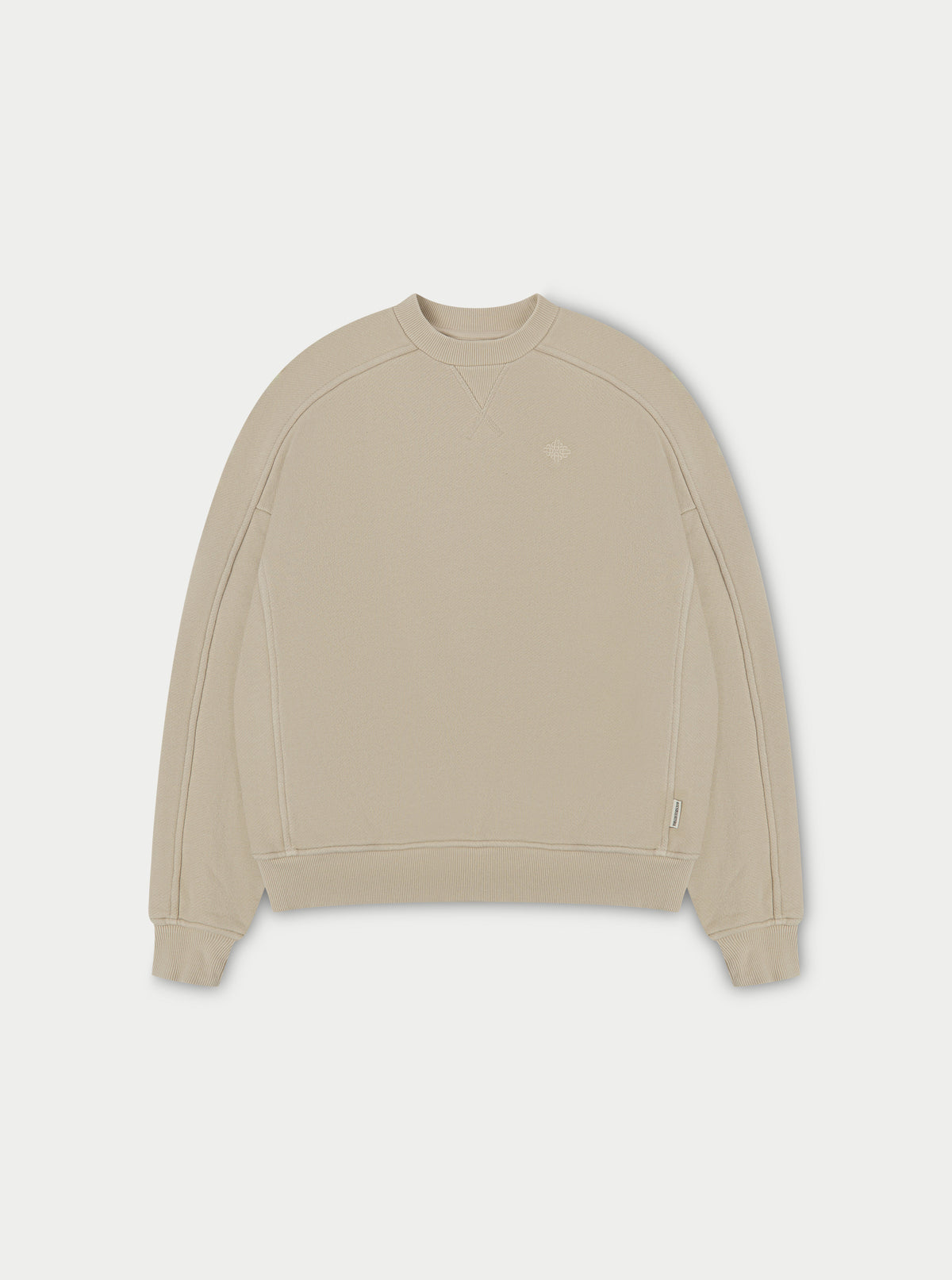 Laundered Classics Seam Detail Sweatshirt - Beige