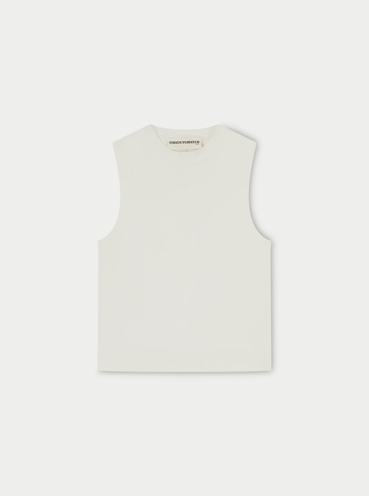 SOFT TOUCH HIGH NECK EMBLEM RACER - OFF WHITE