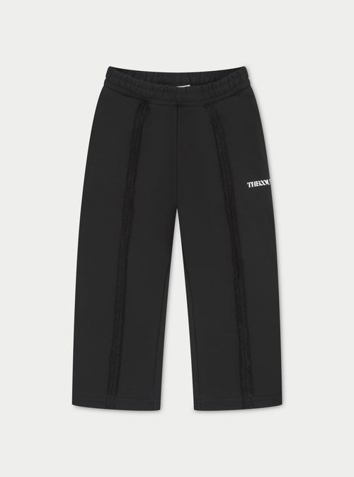 The Couture Club Kids Emblem Applique Joggers in Black