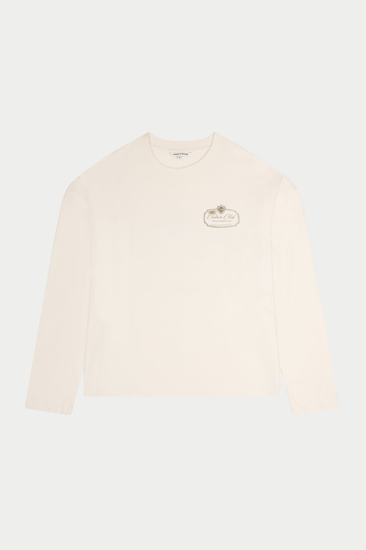 PRIVATE MEMBERS CLUB LONG SLEEVE T-SHIRT - OFF WHITE