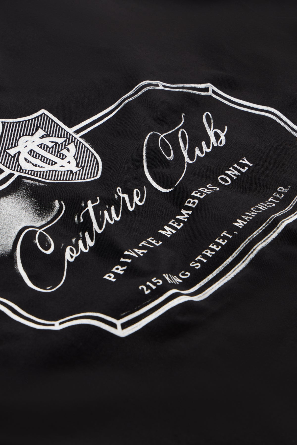 PRIVATE MEMBERS CLUB LONG SLEEVE T-SHIRT - BLACK