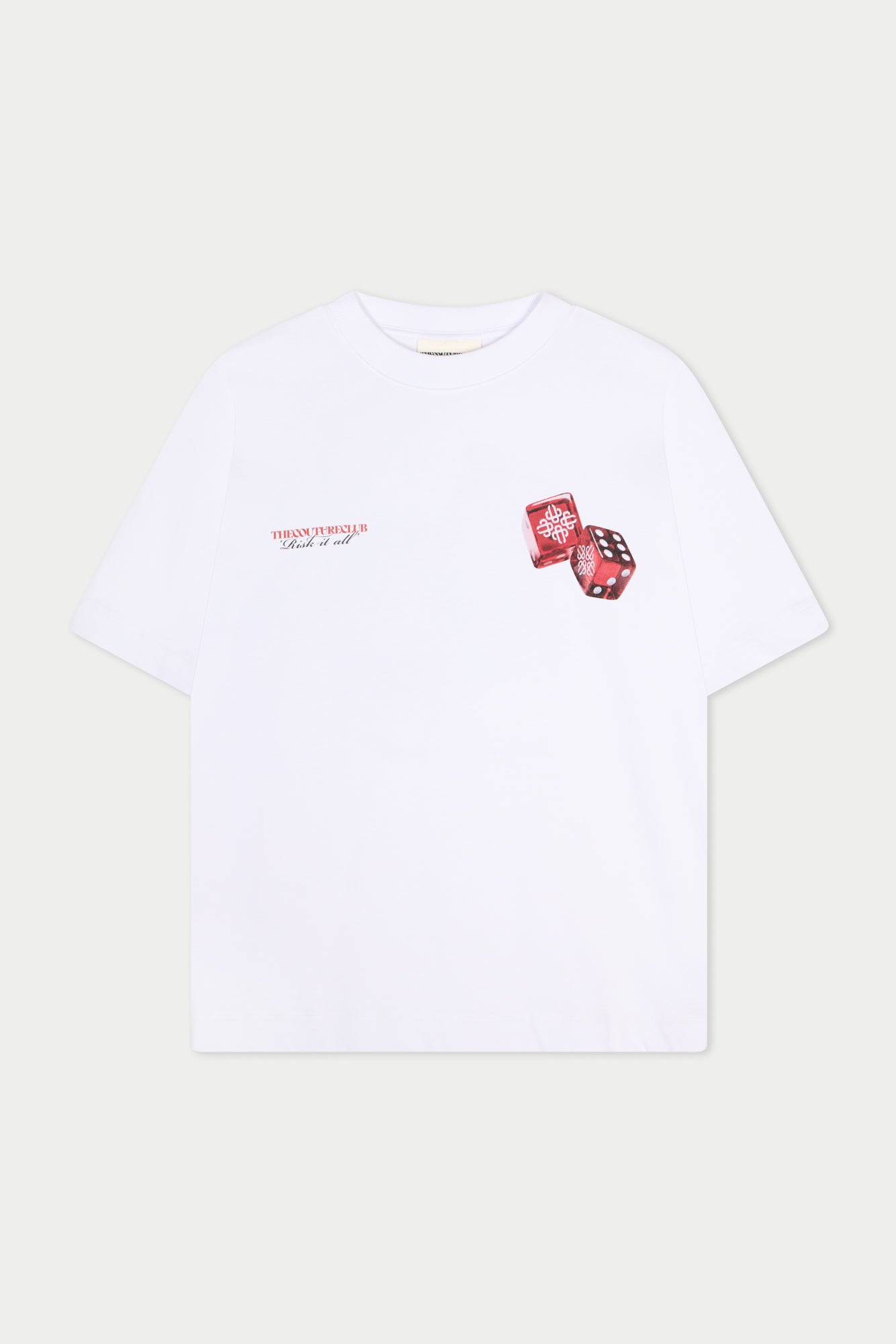 DICE EMBLEM GRAPHIC T-SHIRT - WHITE