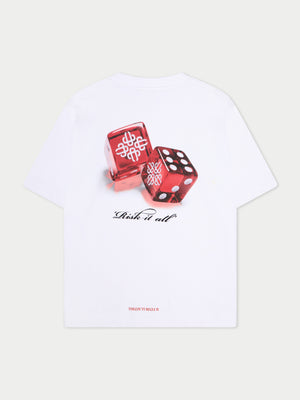 DICE EMBLEM GRAPHIC T-SHIRT - WHITE
