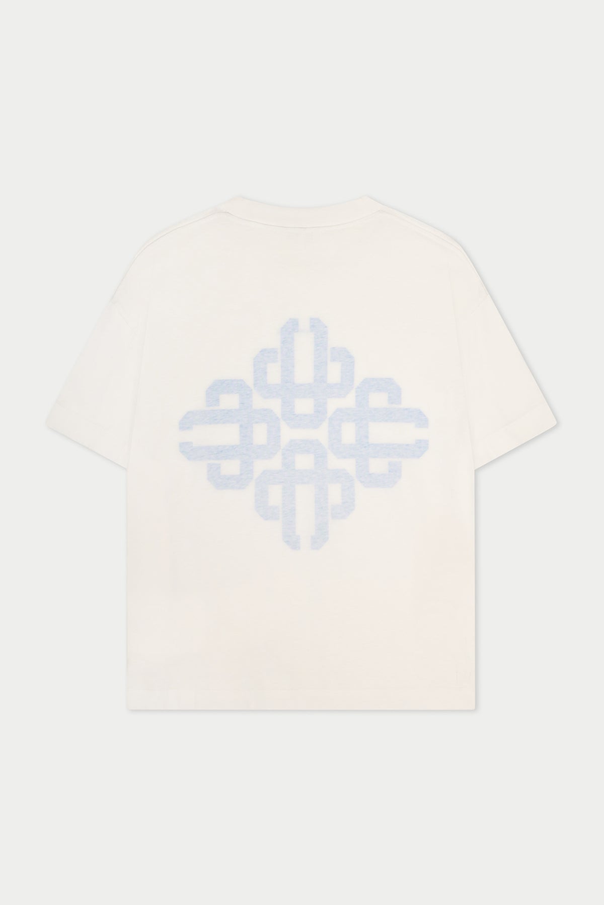 EMBLEM REVERSE PRINT T-SHIRT - BLUE