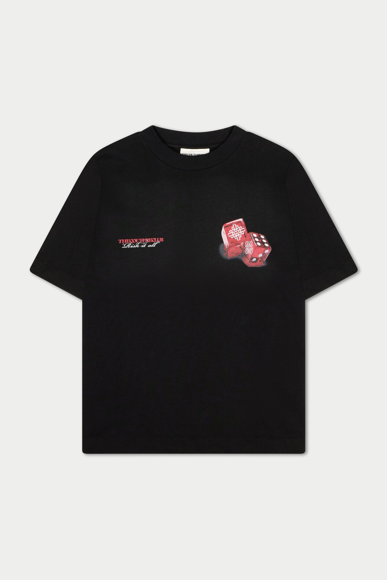 DICE EMBLEM GRAPHIC T-SHIRT - BLACK