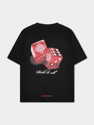 DICE EMBLEM GRAPHIC T-SHIRT - BLACK