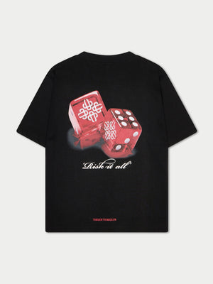 DICE EMBLEM GRAPHIC T-SHIRT - BLACK