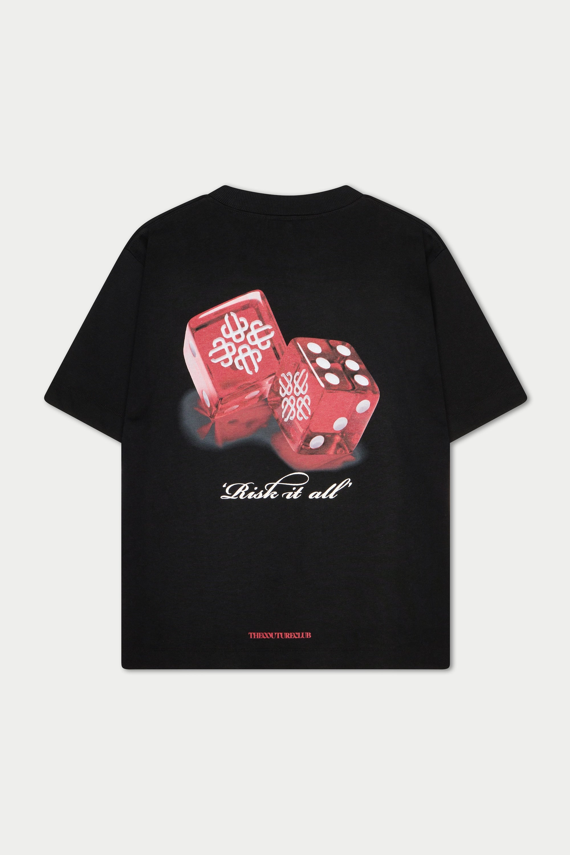 DICE EMBLEM GRAPHIC T-SHIRT - BLACK