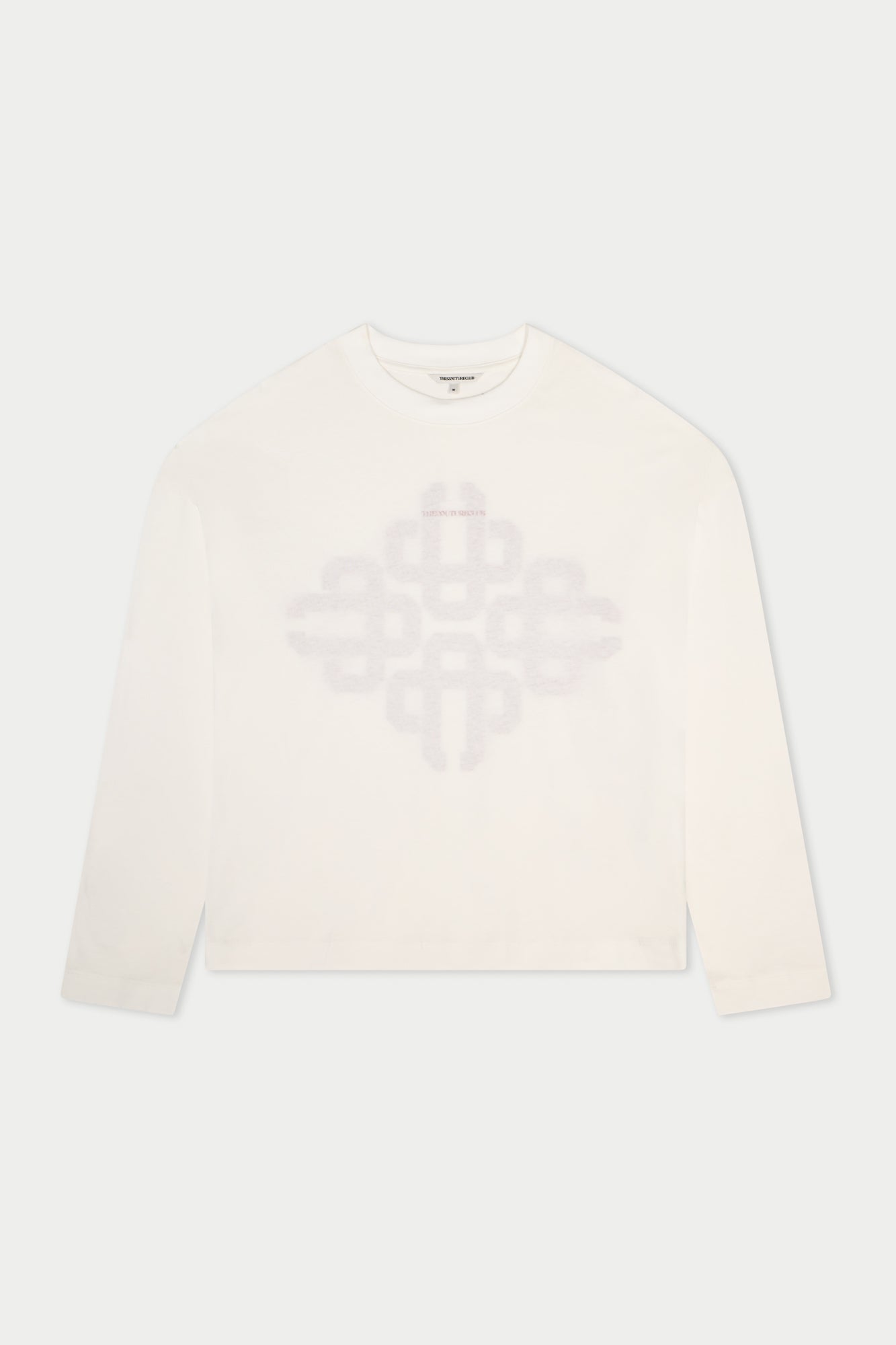 EMBLEM REVERSE PRINT LONG SLEEVE T-SHIRT - RED